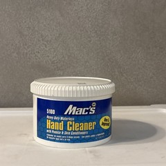 Mac’s Heavy Duty Waterless Hand Cleaner 5000, new Container 14oz.