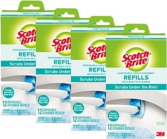 Scotch-Brite Disposable Toilet Scrubber Refills, Removes Rust & Hard Water Stain