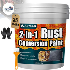 2-In-1 Rust Converter & Metal Primer, 35 Oz Rust Remover & Inhibitor Paint for M