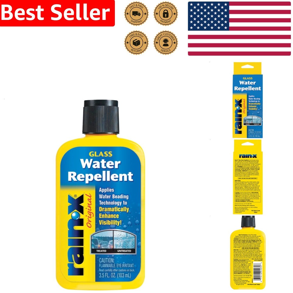 3.5 Oz Windshield Treatment Glass Cleaner Unscented Invisible Coating