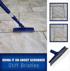 Bring It On Grout Cleaning Brush Crevice Cleaning Brush with Stiff Nylon Bris…