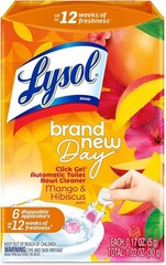 Lysol Click Gel Automatic Toilet Bowl Cleaner, Toilet Gel Stamp, Toilet Freshene