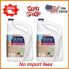 NEW 2 pack Bona Hardwood Floor Cleaner Refill 128 Fl Oz FREESHIPPING