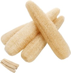 15.7-19.7 inches Natural Loofah Sponges Pack of 4 for Kitchen Dishes Body