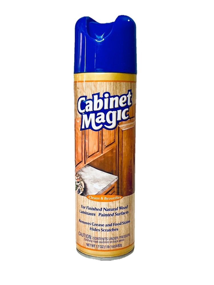 CABINET MAGIC CLEANS & BEAUTIFIES FOR FINISHED NATURAL WOOD 17 OZ OLD STOCK