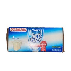 Finish JET-DRY Rinse Aid One Includes (2) 1.34 oz Baskets lemon scent NEW
