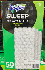 Swiffer Sweeper Heavy Duty Dry Sweeping Cloth Refills 50-count 3D Mopping Cloths