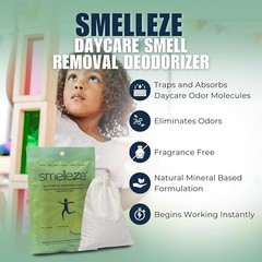 SMELLEZE Reusable Children Smell Removal Deodorizer: Rid Odor in 300 Sq. Ft.