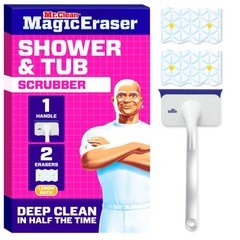 Shower & Tub Scrubber Starter Kit 1 Scrubber & 2 Erasers