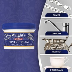 by Weiman Silver Cleaner and Polish Cream – Gently Clean and Remove Tarnish w…