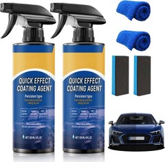 2PCS Car Coating Spray, Quick Effect Coating Agent, Coat Car Wax,Car Scratch …