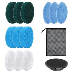 Electric Spin Scrubber Brush Heads Set, 12 Pack Replaceable Brush Heads for C…