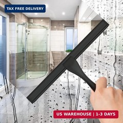 All-Purpose Stainless Steel Shower Squeegee for Shower Glass Door with Adhesive