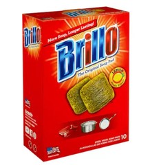 Brillo Steel Wool Soap Pads Lemon Fresh Scent – 10 Pads