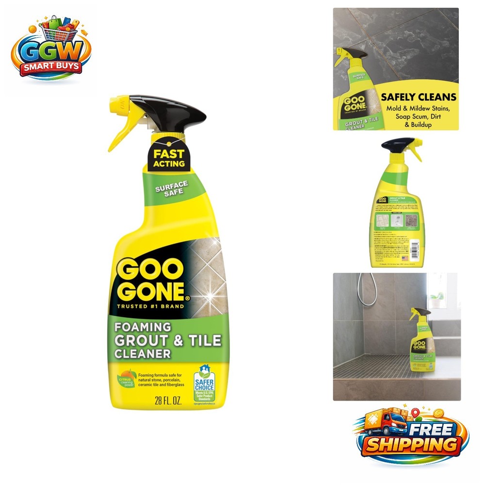 Professional Strength Grout & Tile Cleaner – 28 Fl Oz – Safe for All Surfaces