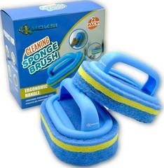 2-Piece Bathroom and Kitchen Scrubbing Brush Set – Gentle Yet Tough on Grime