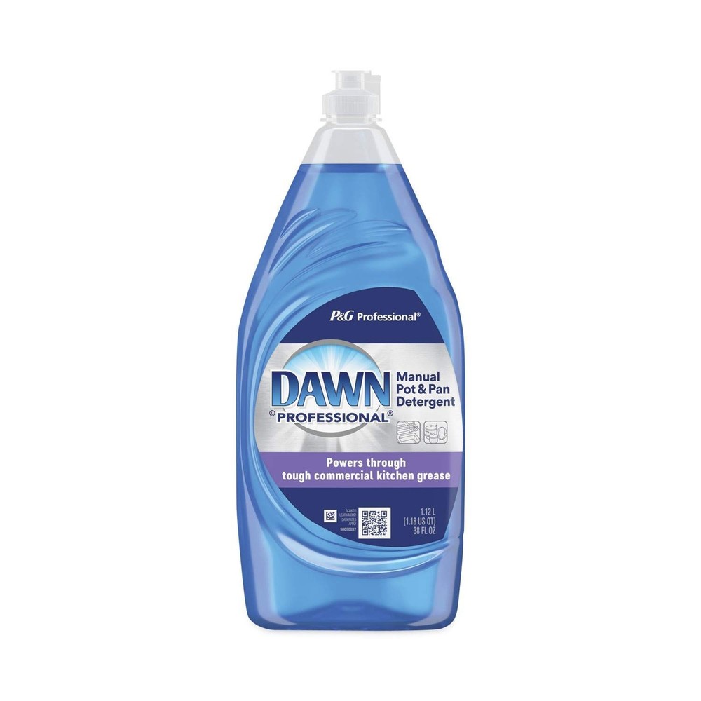 Dawn Professional Manual Pot/Pan Dish Detergent, 38 oz Bottle, 7/Carton