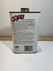 Oops! Remover – 1 Pint (16oz) Tin Can DISCONTINUED! Original Formula-READ-