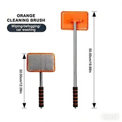 Windshield Cleaning Tool Kit & Car Window Glass Wiper Cleaner Brush Extendable