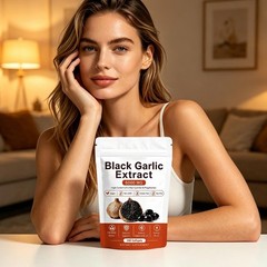 Fermented Black Garlic Extract, Natural Odorless Aged Garlic Supplements, Suppor