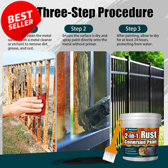 2-in-1 Rust Converter Metal Primer 35oz Heat Resistant Auto Marine – US
