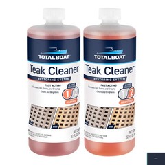 Teak Cleaner & Brightener, 2-Quart Kit, Marine Grade Formula, Boats