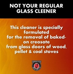 Wood Stove Window Cleaner Soot Remover Liquid